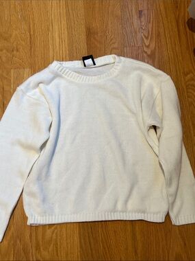Vintage New Moves girls large  Cream Crewneck Sweater